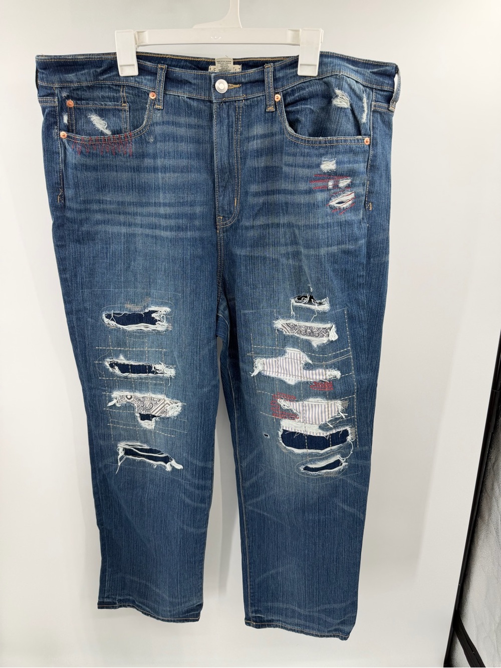 Torrid Festi High-Rise Straight Vintage Stretch Jean Patchwork Size 22 New